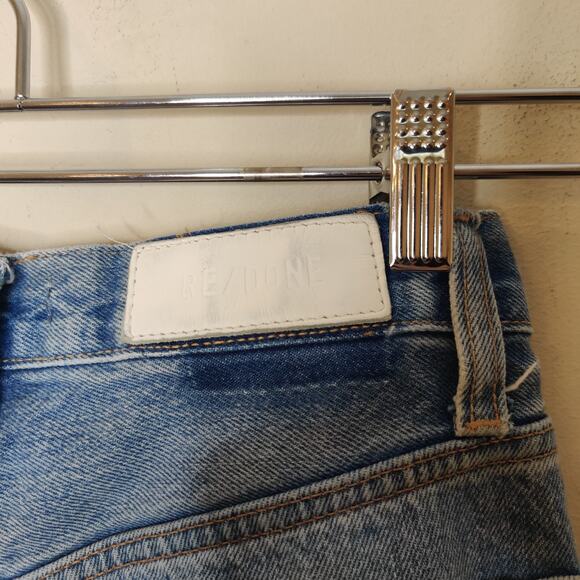 RE/DONE 70's Ultra High Rise Wide Leg Jeans 60's Fade Wash - Picture 13 of 15